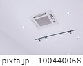 Ceiling type 4 directions air vent system air conditioner unit in a modern office building and coffeeshop 100440068