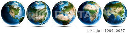 Planet Earth globe world set Planet Earth globe world set 100440087