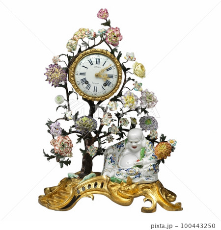 Mantel clock and buddha ca.1700s 100443250