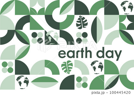 Happy Earth Day. April 22. Holiday concept. Template for background, banner, card, poster with text 100445420