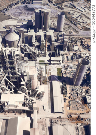 Aerial view of industrial enterprise Aerial view of industrial enterprise 100448772