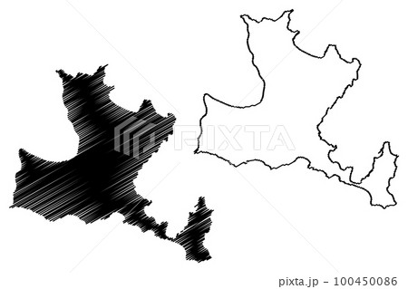 Pasalimani island (Republic of Turkey) map vector illustration, scribble sketch Halone ada map Pasalimani island (Republic of Turkey) map vector illustration, scribble sketch Halone ada map 100450086