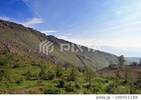 浅間白根志賀さわやか街道から見る山並み 浅間白根志賀さわやか街道から見る山並み 100451189
