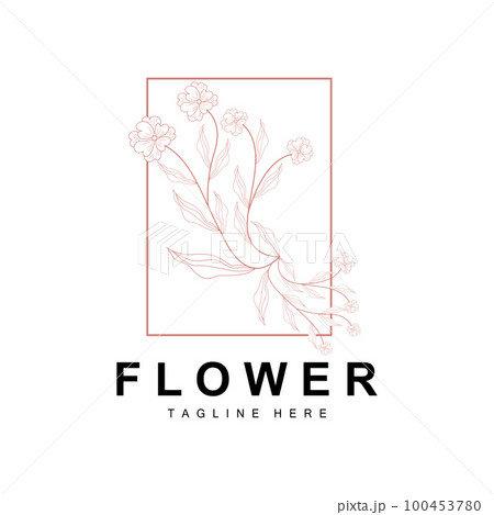 Floral Logo, Leaves And Flowers Botanical Garden Vector, Floral Design Of Life Floral Logo, Leaves And Flowers Botanical Garden Vector, Floral Design Of Life 100453780