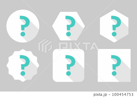 Question mark, FAQ sign, Help symbol, vector mark symbols light blue style. Question mark Icon Set. 100454753