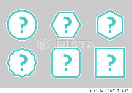 Question mark, FAQ sign, Help symbol, vector mark symbols light blue style. Question mark Icon Set. 100454810