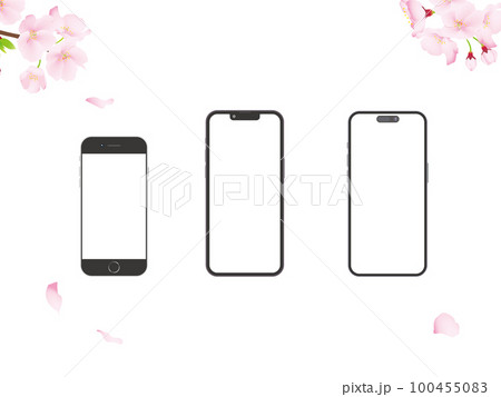 スマートフォンのイラスト スマートフォンのイラスト 100455083