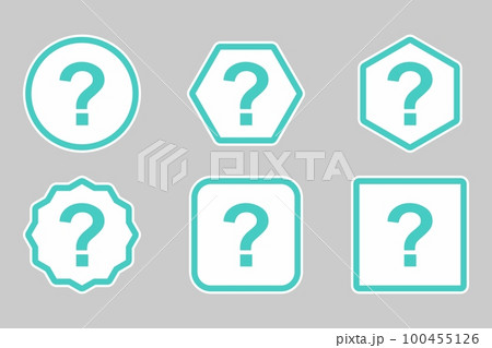 Question mark, FAQ sign, Help symbol, vector mark symbols light blue style. Question mark Icon Set. 100455126