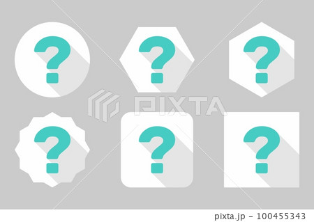 Question mark, FAQ sign, Help symbol, vector mark symbols light blue style. Question mark Icon Set. 100455343