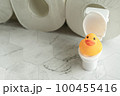 かわいいトイレの写真素材 100455416