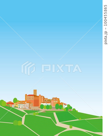 カスティリオーネ・ファッレット　castiglione　falletto　ピエモンテ　イタリア　春 100455865