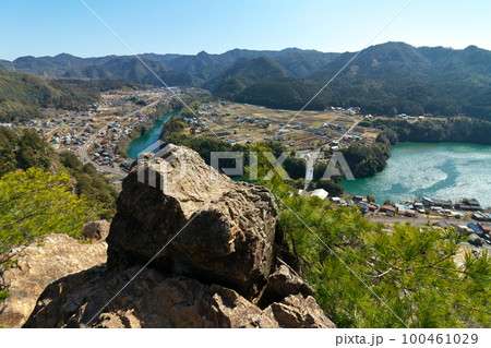 遠見山 見晴らし岩からの眺め 岐阜県川辺町 遠見山 見晴らし岩からの眺め 岐阜県川辺町 100461029
