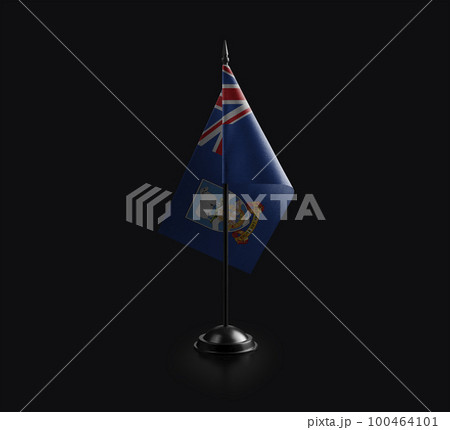 Small national flag of the Falkland Islands on a black background Small national flag of the Falkland Islands on a black background 100464101