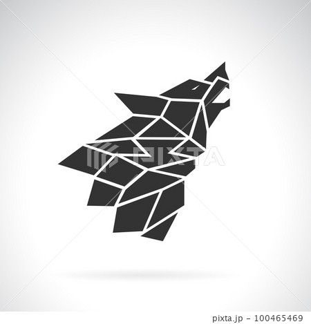 Vector of a wolf head design on white background. Wild Animals. 100465469