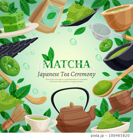 Matcha Tea Ceremony Background Poster Matcha Tea Ceremony Background Poster 100465820