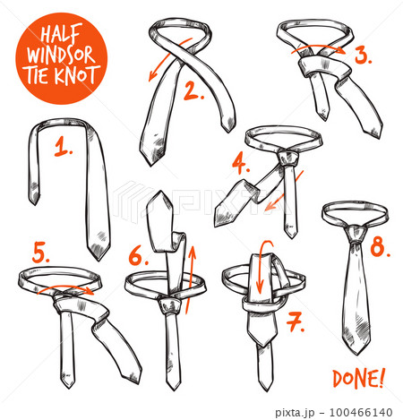 Tie Knot Sketch 100466140