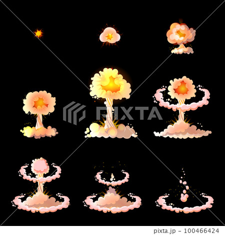 Cartoon Explosion Animation Concept 100466424
