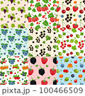 Set Of Nine Seamless Berries Patterns 100466509