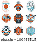 Sport clubs labels icons set 100466515