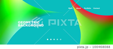 Round shapes and circles geometric abstract background. Vector Illustration For Wallpaper, Banner, Background, Card, Book Illustration, landing page 100468088