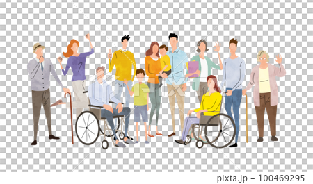 ベクターイラスト素材：ライフスタイル、社会 100469295
