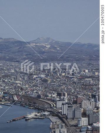 五稜郭周辺_函館山展望台からの眺望（2023年3月） 100470005