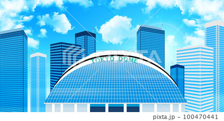 東京ドーム　ビル　風景　背景 100470441