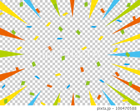 Colorful gradient confetti concentration line background Colorful gradient confetti concentration line background 100470588