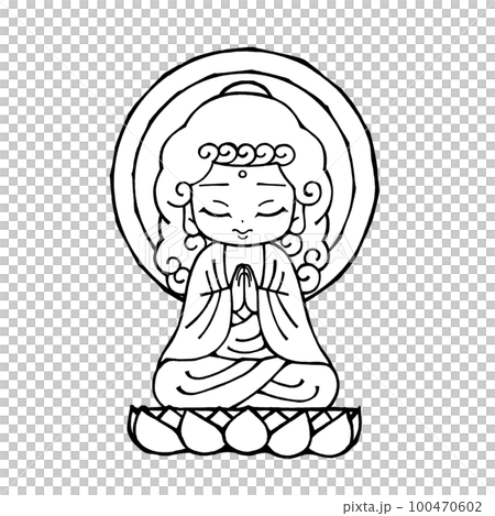 Gokoshii Amitabha Buddha (2) (monochrome) Gokoshii Amitabha Buddha (2) (monochrome) 100470602