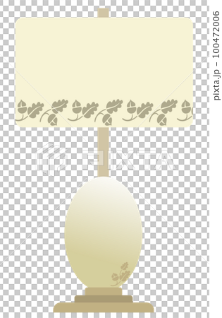 葉文様入りの淡いベージュの照明 葉文様入りの淡いベージュの照明 100472006