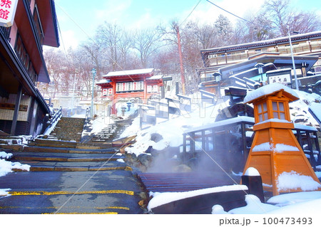 酢川温泉神社　蔵王温泉街　高湯通り　蔵王 100473493