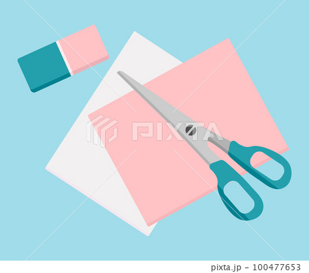Stationery School Education Scissors Cut crafts 100477653