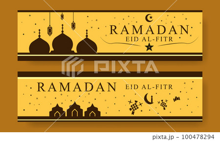 Vector Ramadan kareem banner background arabic eid design brown style Vector Ramadan kareem banner background arabic eid design brown style 100478294