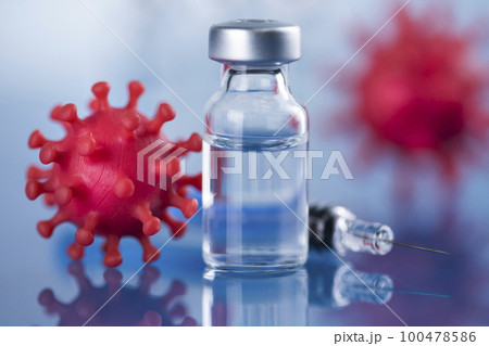 Pandemic medical health risk concept, corona virus 100478586