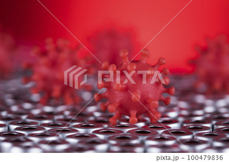 Virus cells in infected, Pandemic medical health Virus cells in infected, Pandemic medical health 100479836