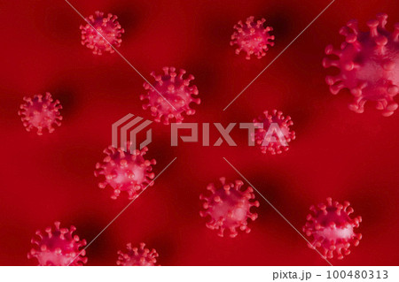 Virus close up, coronavirus concept 100480313