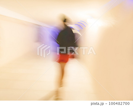 Abstract blurry view of urban street lights background Abstract blurry view of urban street lights background 100482700