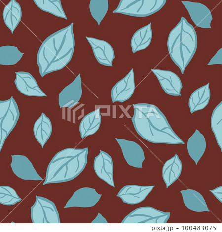 vector seamless pattern. floral stylish background. hand drawing 100483075