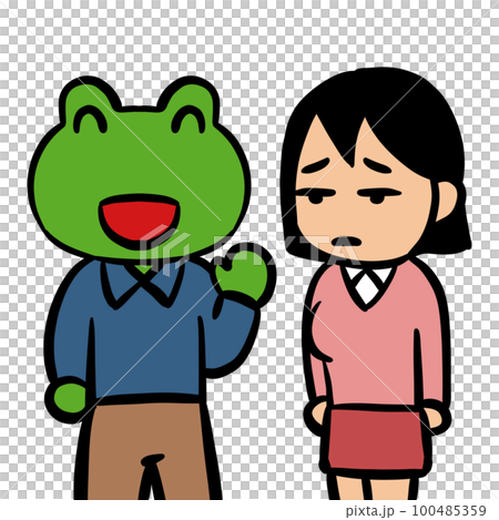 Illustration of the frog phenomenon 100485359