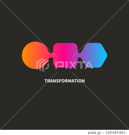 Geometric shapes, transformationのイラスト素材 [100485901] - PIXTA