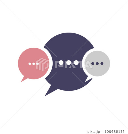 Bubble comment logo, message icon 100486155