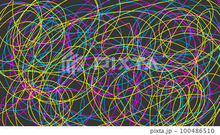 Confusing background, complex pattern, doodle backdrop 100486510