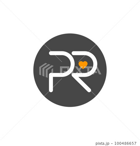pr logo, public relations icon, lettersのイラスト素材 [100486657] - PIXTA
