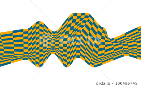 Optical illusion pattern, abstract wave Optical illusion pattern, abstract wave 100486745
