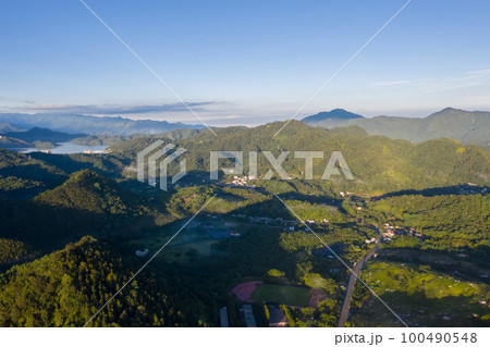 aerial view of Yuchi landscape aerial view of Yuchi landscape 100490548