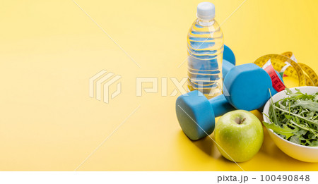 Healthy lifestyle, sport and diet concept Healthy lifestyle, sport and diet concept 100490848