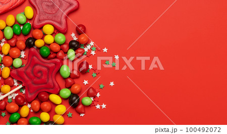 Candy sweets and copy space for your greetings 100492072