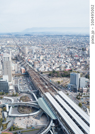 【岐阜駅】岐阜市の街並みと鉄道風景 100495002