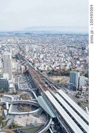 【岐阜駅】岐阜市の街並みと鉄道風景 100495004