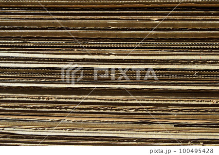 Brown and beige corrugated cardboard detail, very suitable for background Brown and beige corrugated cardboard detail, very suitable for background 100495428